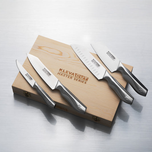 4-Piece Specialty Knife Set + Bamboo Storage Case