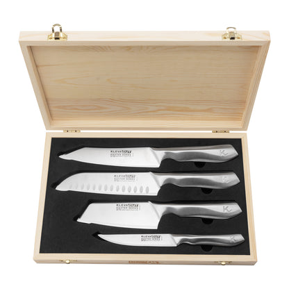 4-Piece Specialty Knife Set + Bamboo Storage Case