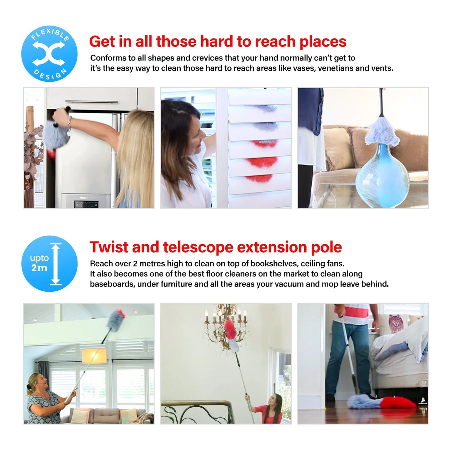 KLEVA® Miracle Magnetic Duster Twin Pack