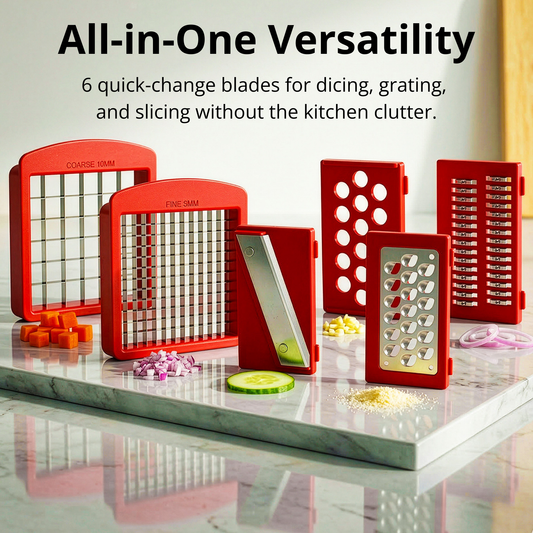 Kleva Cube Cutter™ – 2-in-1 Vegetable Dicer & Mandoline Slicer
