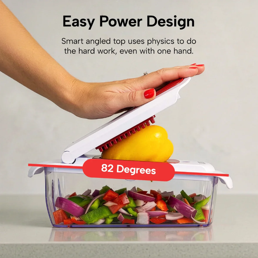 Kleva Cube Cutter™ – 2-in-1 Vegetable Dicer & Mandoline Slicer