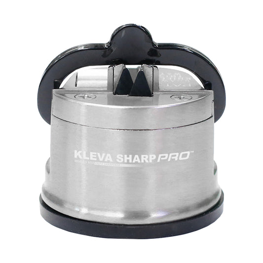 Kleva Sharp Pro® Knife Sharpener With Precision Honing Plate + Suction Base