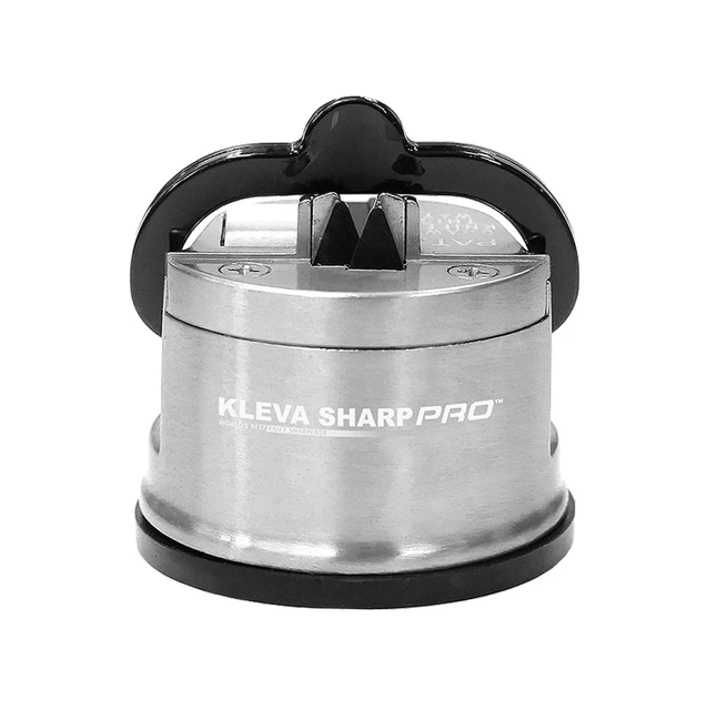 Kleva Sharp Pro® Knife Sharpener With Precision Honing Plate + Suction Base