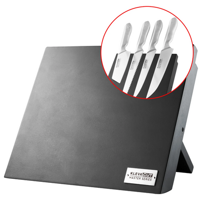 Midnight Black Magnetic Knife Block – Clean Storage. Strong Hold. Zero Clutter.
