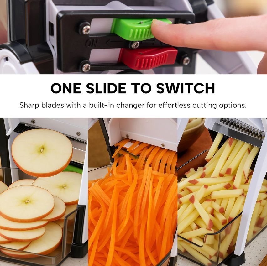 Kleva Safety Slicer™ – XL One-Push Vegetable Cutter