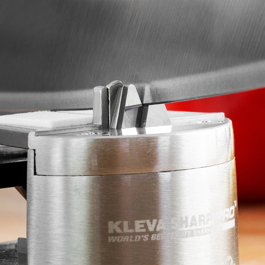 Kleva Sharp Pro® Knife Sharpener With Precision Honing Plate + Suction Base